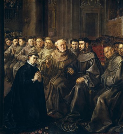 St Bonaventure Enters the Franciscan Order by Francisco Herrera the Elder